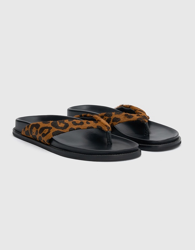 CAMILLA AND MARC - Zita Leopard Pony Sandals