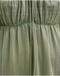 The Fated - Empire Waist Puff Sleeve Tiered Maxi Dress