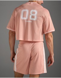 TEAMM8 - S.S.C. Fraternity Drop Sleeve Crop Tee