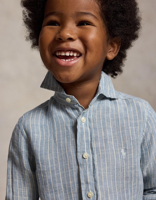Polo Ralph Lauren - Striped Linen Shirt - Babies-Kids