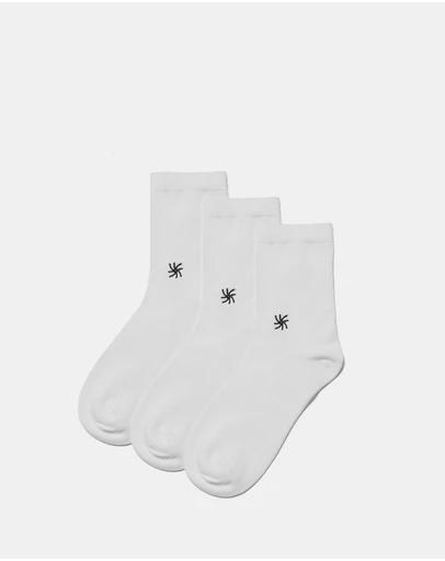 Clarks - 3-Pack Cloudsteppers Crew Socks
