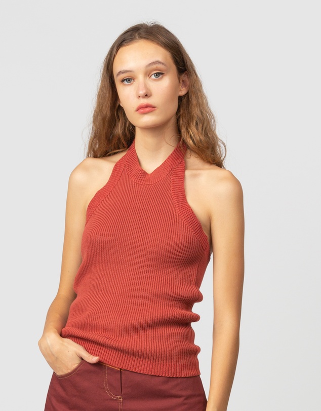 The Wolf Gang - El Sol Halter Knit Top