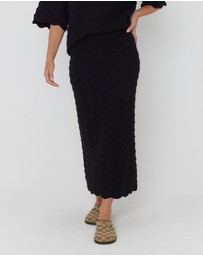 ALEXANDRA - Ratan Skirt Black