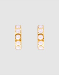 FAIRLEY - Crystal Pearl Midi Hoops