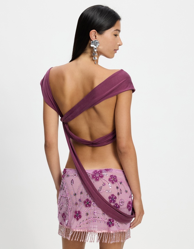 Jaded London - Cupro Draped Top