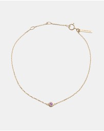 Kirstin Ash - Petite Birthstone Bracelet February Amethyst