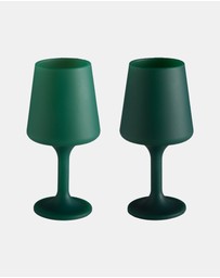 porter green - swepp | silicone unbreakable wine glasses