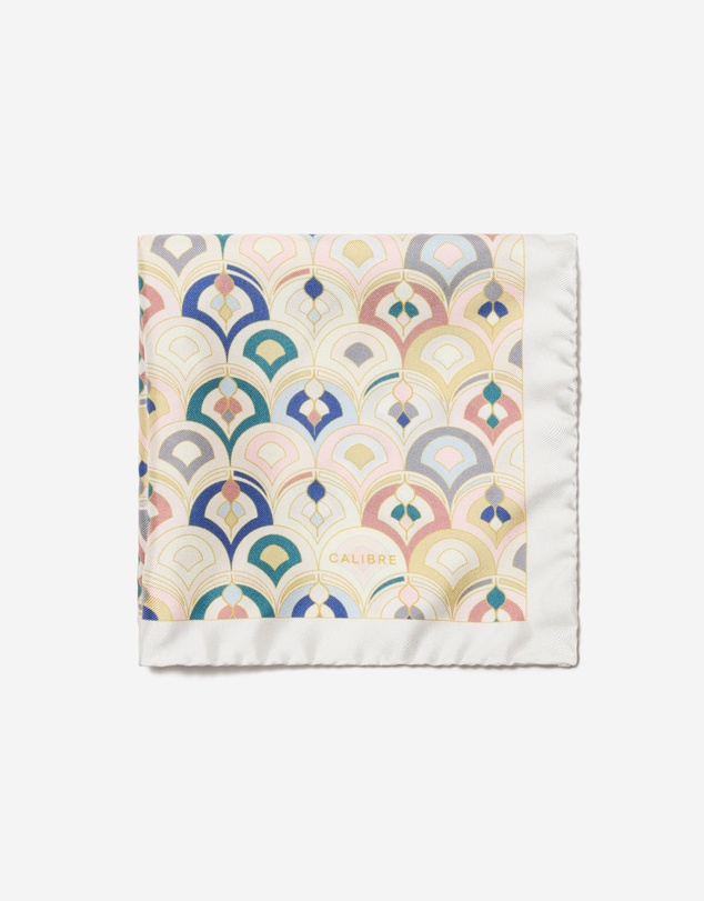 Calibre - Pastel Parlor Pocket Square Cream Combo