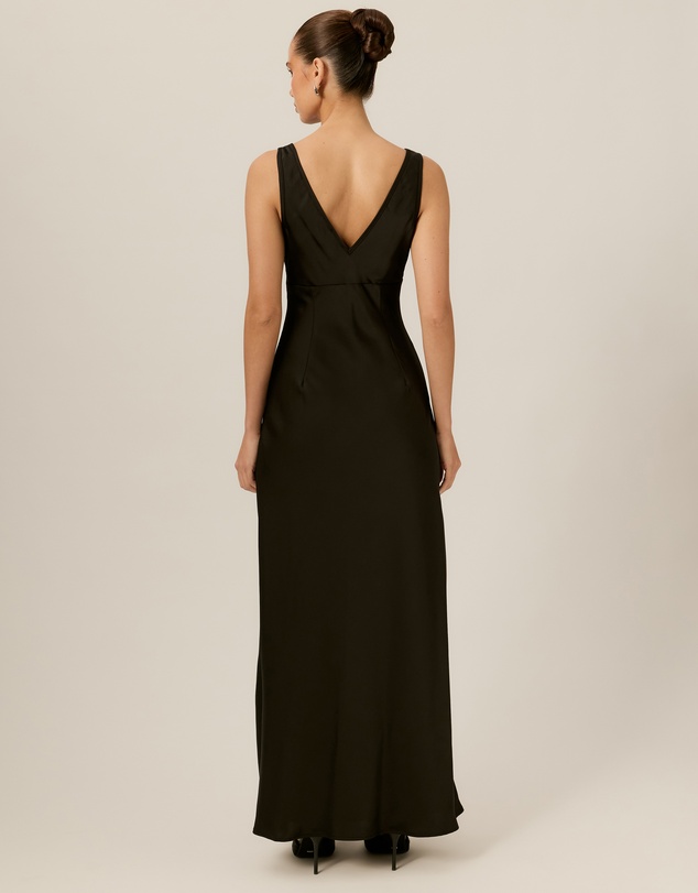 Tussah - Elise Lace Bodice Satin Maxi Dress