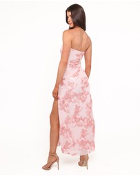 Petal & Pup - Adriel Strapless Maxi Dress - Pink