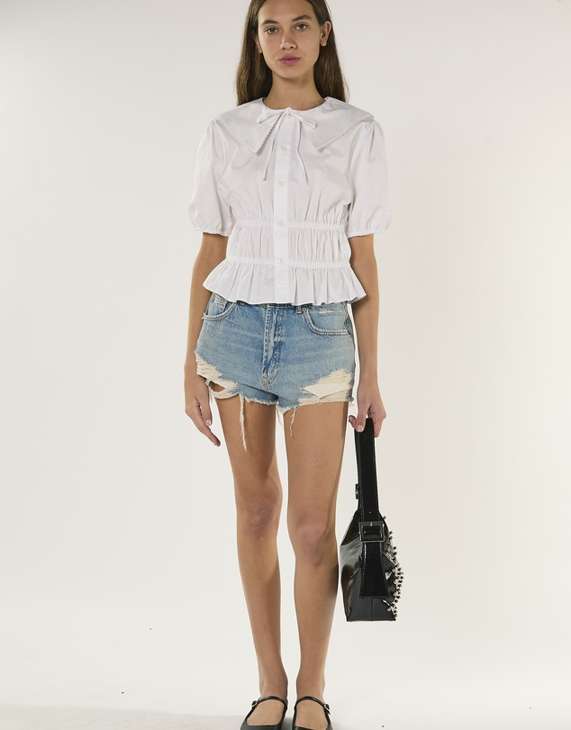 Glamorous - High Waisted Denim Shorts