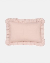 Linen House - Nimes Pure Linen Ruffle Filled Cushion
