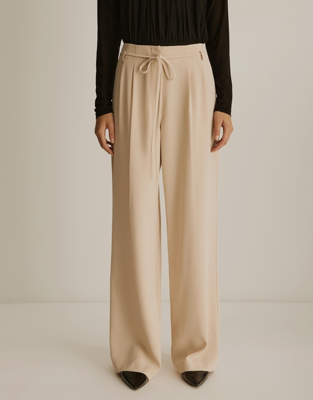 Atmos&Here - Elena Belted Wide Leg Pants