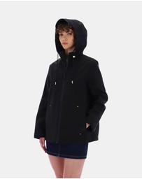 Hunter - Women’s Originals Lightweight Waterproof Jacket in Black