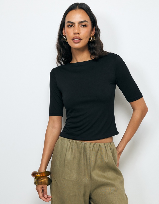 AERE - Kora Scoop Back Top