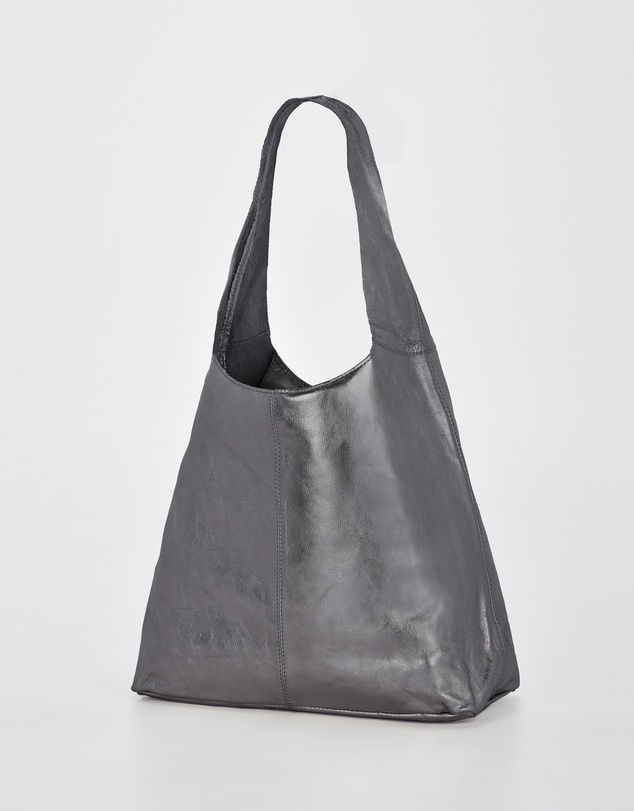 Cobb & Co - Lynx Metallic Leather Hobo