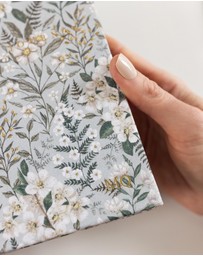 Bespoke Letterpress - Linen Bound Bullet Journal - Ivory Garden