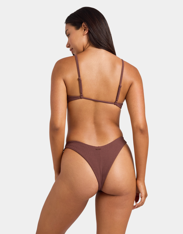 Roxy - Womens Roxy Love High Leg Cheeky Bikini Bottom