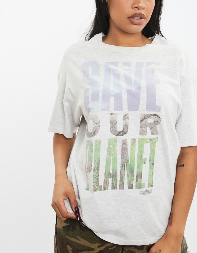 Vintage by The Real Deal - Pre Loved - 90s Save Our Planet Tee