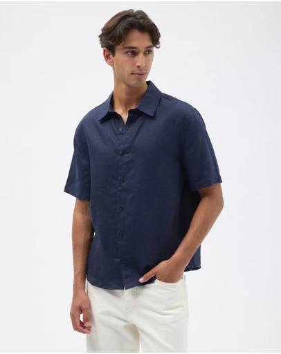 AERE - Euro Resort Linen SS Shirt
