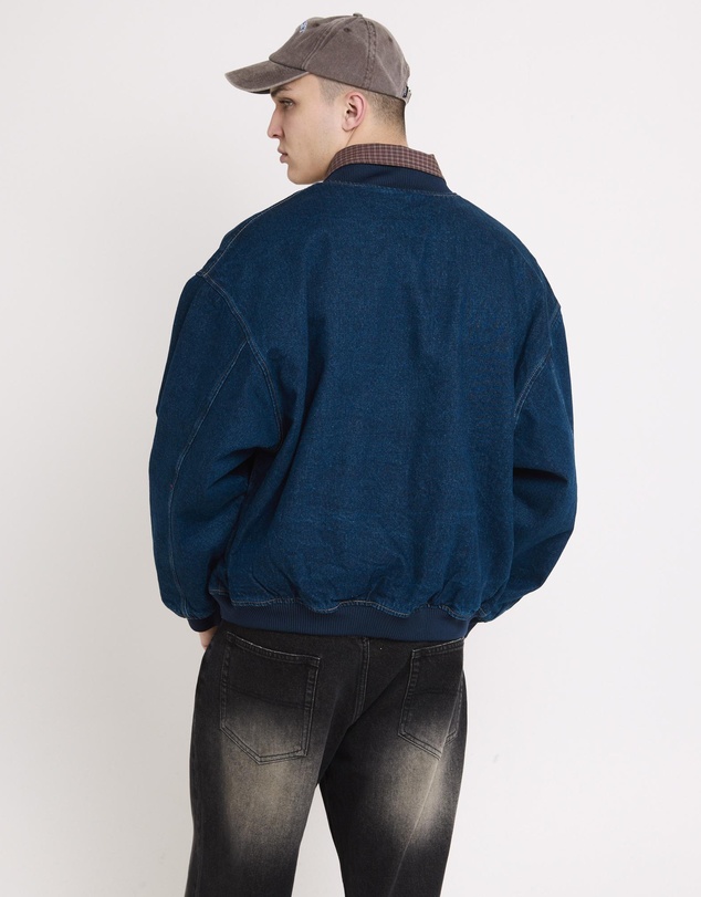Spencer Project - Raven Denim Bomber Jacket