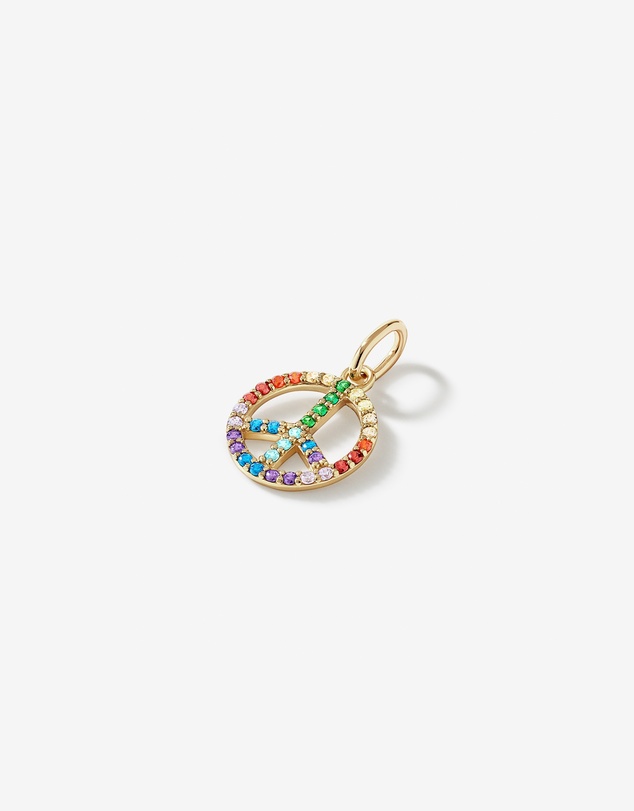 Michael Hill - Peace Pendant in 18Kt Vermeil with Cubic Zirconia