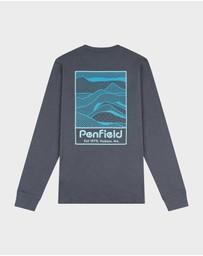 Penfield - Sketch Mountain Back Graphic Long Sleeve T-Shirt