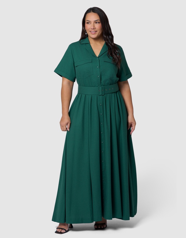 Something 4 Olivia - Gabrielle Linen Maxi Dress