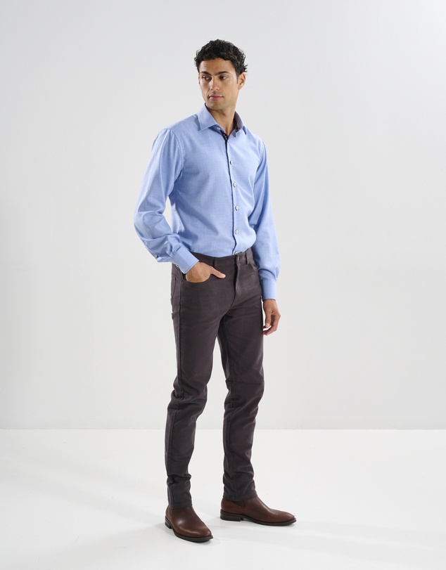 3 Wise Men - 3 Wise Men Ruxton Moleskin Trouser - Charcoal