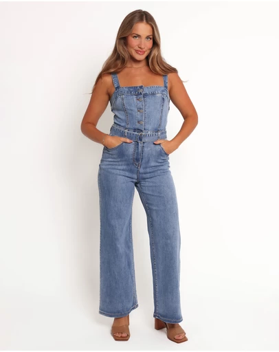 Petal & Pup - Edan Denim Jumpsuit - Denim