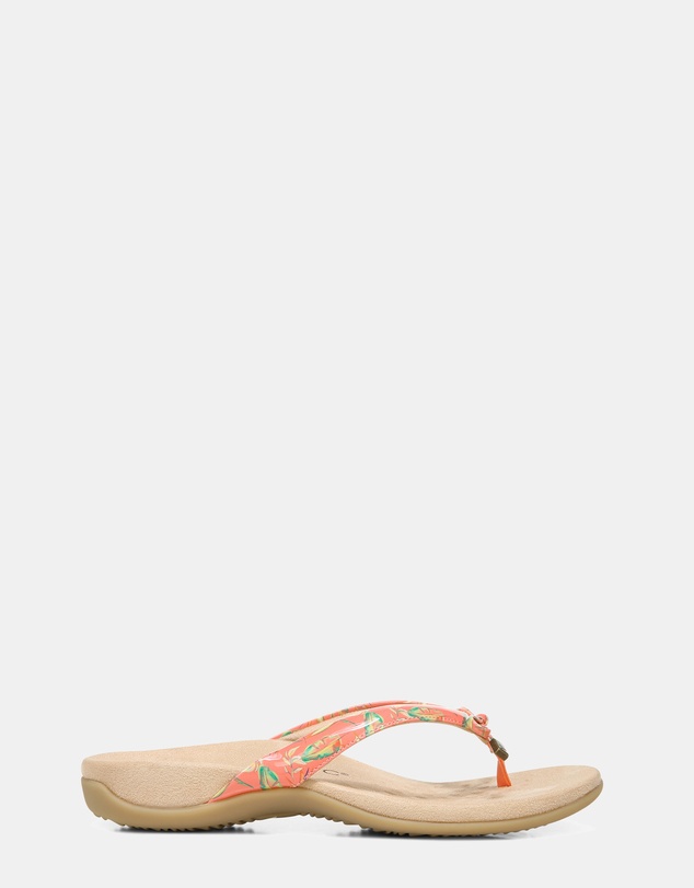 Vionic - Bella Toe Post Sandal - Papaya Tropical