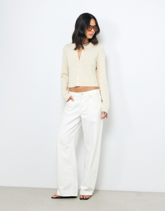 AERE - Loni Cotton Cashmere Blend Cardigan