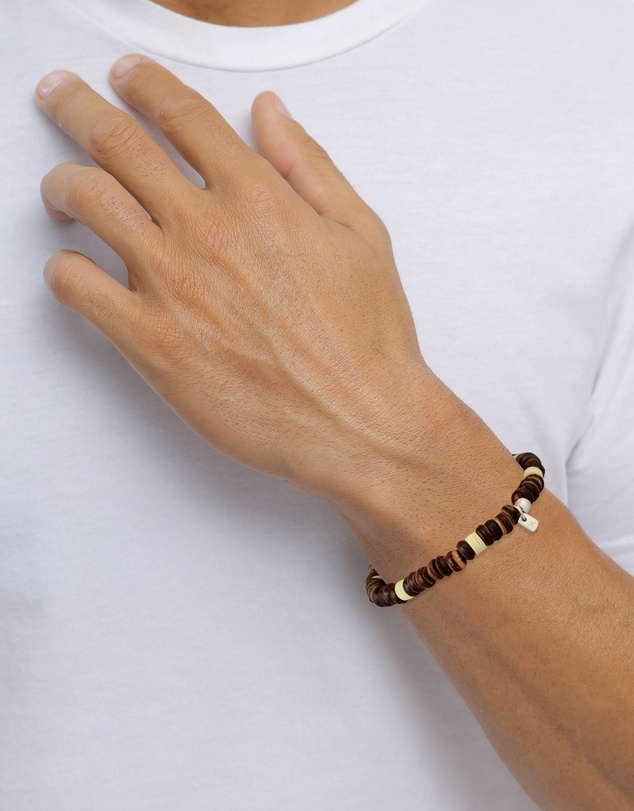 Kuzzoi - ICONIC EXCLUSIVE - Coconut Donut Bead Bracelet in 925 Sterling Silver