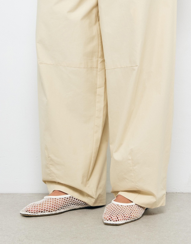 AERE - Nora Organic Cotton Barrel Leg Pants