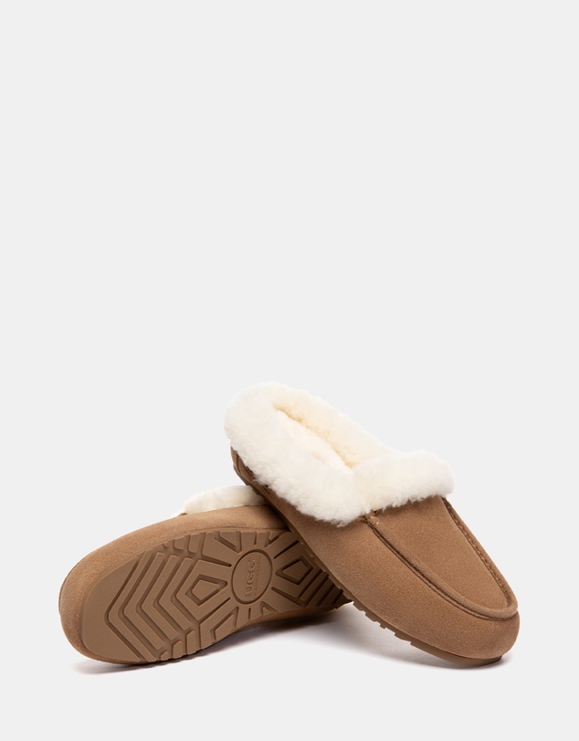 EVERAU - Australian Shepherd Ugg Noelle Cow Suede Upper Loafer Oxfords Flats