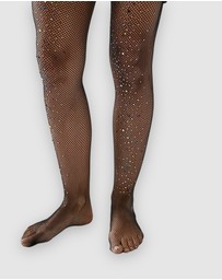 High Heel Jungle - Glitter Fishnet Tights