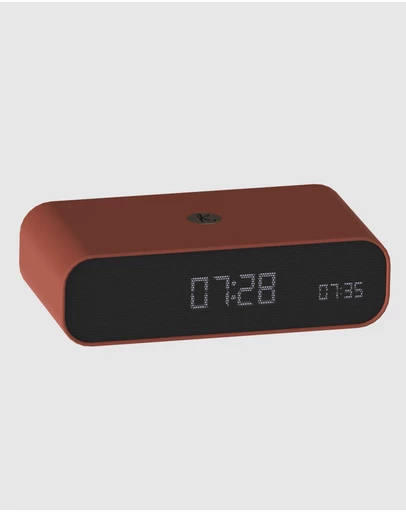 Kreafunk - Kreafunk Wakie Alarm Clock Qi Charger + Bluetooth - Terracotta
