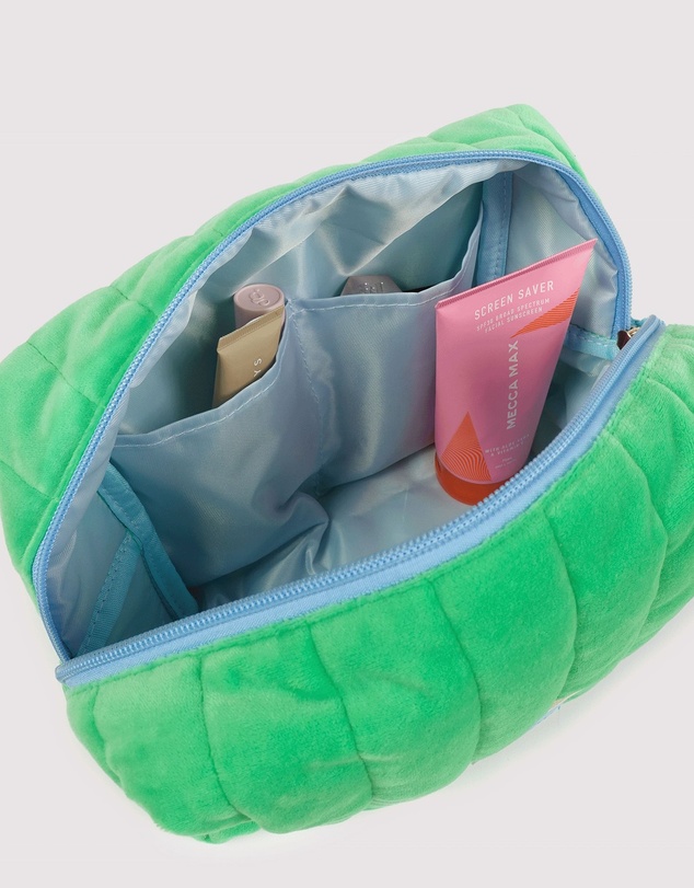 The Somewhere Co - Green Velvet Cosmetic Case