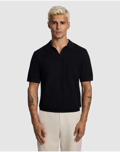 yd. - Josh Knitted Polo Shirt