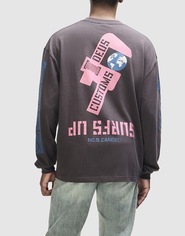 Deus Ex Machina - Swell Maps Oversized LS Tee