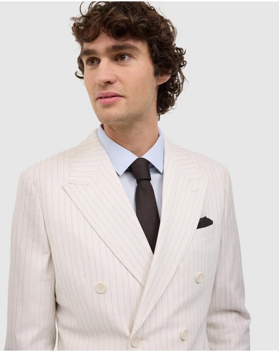 Politix - Zander Pinstripe Double Breasted Blazer