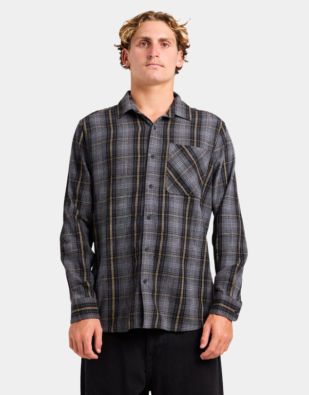 Volcom - Mens Heavy Twills Flannel Long Sleeve Shirt