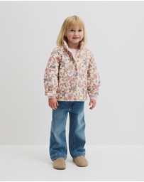 Country Road - Organically Grown Cotton Print Sherpa Lined Jacket