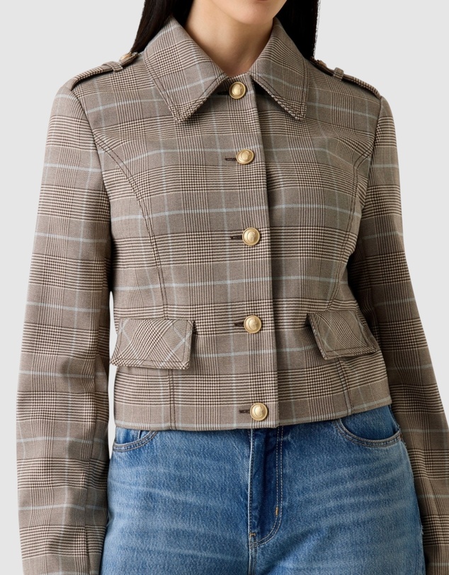 GUESS - Geraldine Checked Jacket