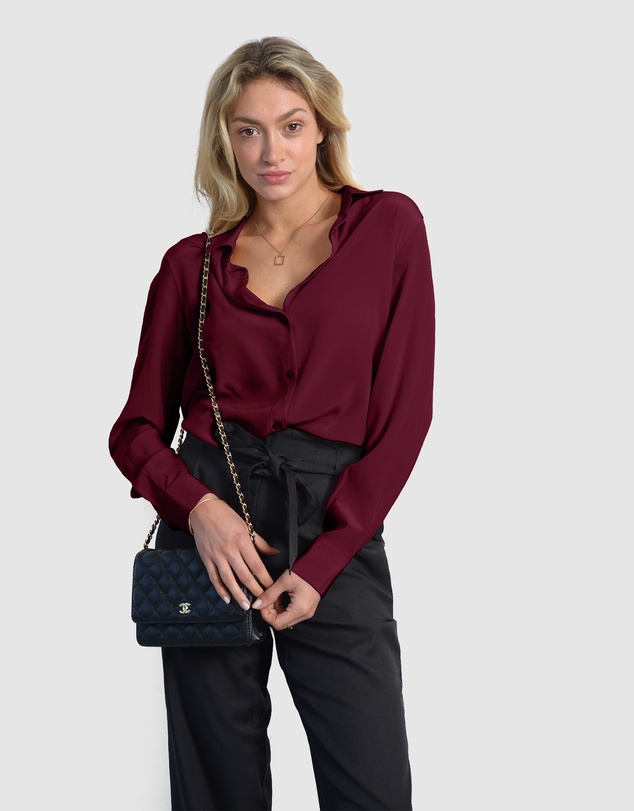 The Fable - Crimson Silk Shirt