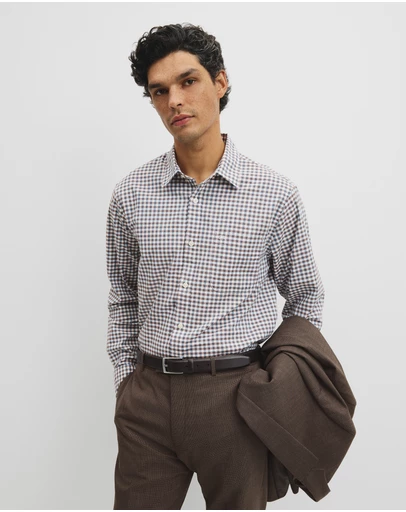 Country Road - Regular Fit Cotton Gingham Shirt
