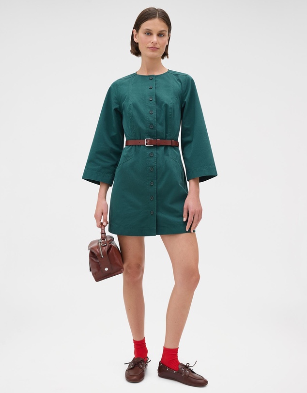 Oroton - Seam Detail Twill Dress