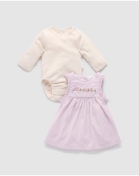 Purebaby - Bunny Pinnie Set - Kids-Babies