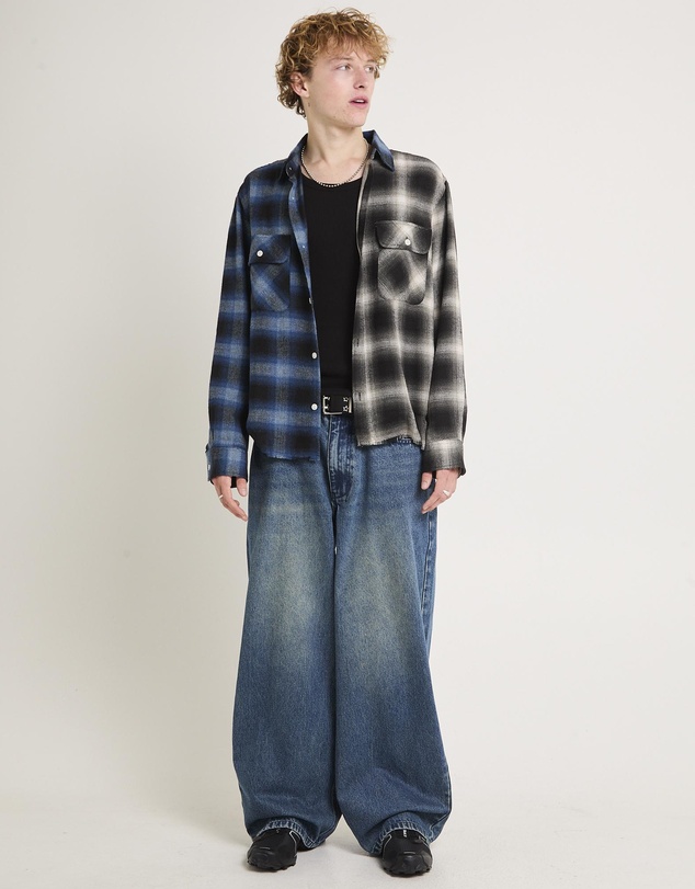 Insight - Split Flannel Long Sleeves Shirt