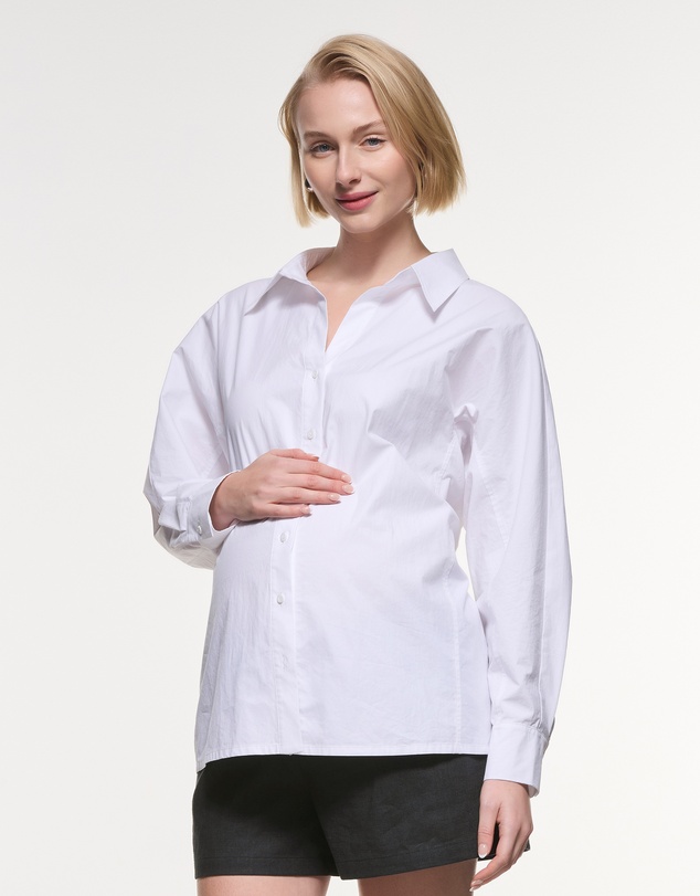 Soon Maternity - Ella Back Tie Cotton Shirt